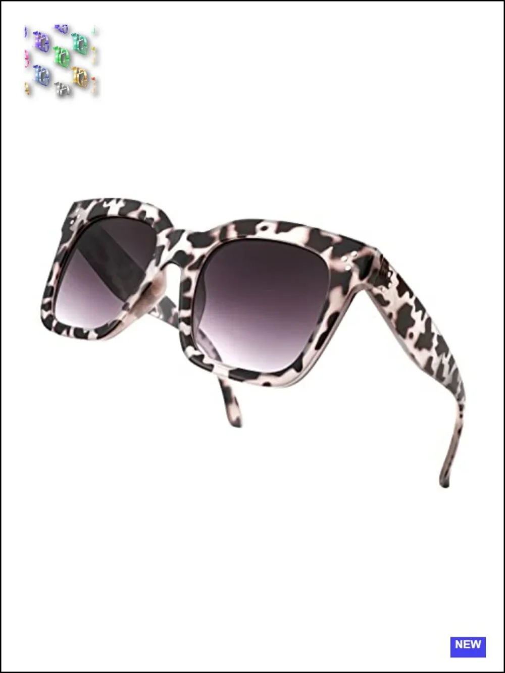 Vintage Butterfly Sunglasses for Women UV400 Protection Oversized Square Frame